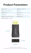 Vention адаптер Adapter DisplayPort DP M / HDMI F Gold plated - HBOB0