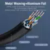 Vention Кабел LAN SSTP Cat.7 Patch Cable - 2M Black 10Gbps - ICDBH