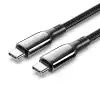 Vention кабел USB2.0 Type-C/Type-C 100W, LED display 2m - CTKBH