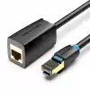 Vention удължителен кабел Cat.8 SSTP Extension Patch Cable 0.5M Black 40Gbps - IKHBD