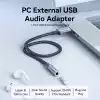 Vention външна звукова карта USB Sound card 1-Port 0.25M Gray - CVFHC