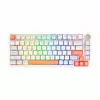 VGN професионална геймърска механична клавиатура Professional Gaming Mechanical Keyboard N75 RGB Jelly Orange - Power Silver Switches [Linear]