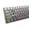 White Shark геймърска механична клавиатура Gaming Mechanical Keyboard NUNCHAKU - Red Switches (English US), Grey