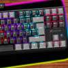 Xtrike ME геймърска механична клавиатура Gaming Mechanical keyboard 87 keys TKL - GK-989B - RED switches