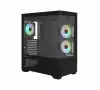 Zalman кутия Case ATX - Chronix BLACK - 3 x 120 mm A-RGB, USB-C, Tempered Glass