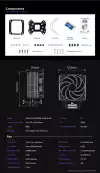 Zalman охладител за процесор CPU Cooler CNPS9X PERFORMA ARGB BLACK - aRGB - LGA1700/AM5
