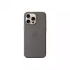 Apple iPhone 16 Pro Max Silicone Case with MagSafe - Stone Gray