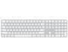 Apple Magic Keyboard (2024) w Touch ID and Numeric Keypad - US English - White Keys