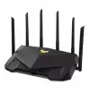 Asus Gaming Wireless TUF Router AX6000, Dual-Band, Quad-Core 2.0GHz CPU, 256MB/512MB Flash/RAM, 2.5G dual-port, AiProtection Pro, Adaptive QoS, VPN Fusion, IPTV, OFDMA, MU-MIMO, Beamforming, Link Aggregation, Port forwarding, AiM, Black