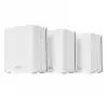 Asus Mesh WiFi system, ZenWiFi BD4 3PK, BE3600, Dual-Band, up to 600m2, Quad-Core 1.5GHz CPU, 128MB/512MB Flash/RAM, 2.5G dual-port, Smart Home Master SSIDs, AiProtection Pro, Adaptive QoS, VPN server/client, IPTV, OFDMA, UTF-8 SSID, AiMesh, White