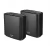 Asus Mesh WiFi system, ZenWiFi XT8 V2 2PK, AX6600, Tri-Band, coverage up to 510m2, Quad-Core 1.5GHz CPU, 256MB/512MB Flash/RAM, 2.5G port, AiProtection Pro, Adaptive QoS, VPN server/client, IPTV, OFDMA, Beamforming, AiMesh, Black