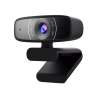 Asus WEBCAM C3, USB camera with 1080p 30 fps recording, beamforming microphone for better live-streaming video and audio quality, and adjustable clip that fits various devices