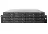 Asustor AS7216RDX, 3U 16-bay NAS, AMD Ryze 7 Pro 7745 Octa-Core 3.8GHz (up to 5.3GHz), 16GB ECC DDR5-4800 UDIMM (Max. 192GB), 12x SATA3 6Gb/s; 3.5"/2.5" HDD/SSD,1x M.2 NVMe slot (PCIe Gen5 x4), 2x GLAN 2x 10GLAN (10G/1G), Redundant 550W, Rail Kit, Black