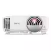 BenQ MX808STH, Short Throw, DLP, XGA (1024x768), 20 000:1, 3600 ANSI Lumens, Anti-Dust Sensor, VGA, 2xHDMI, VGA out, Audio in/out, RS232, USB (typeA) 5V/1.5A, Speaker 1x10W, Optional interactive kit(PW02/PT12), Optional QCast QP20, White