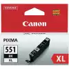 Canon CLI-551XL BK + Canon Plus Glossy II PP-201, 10x15 cm, 100 sheets