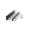 Formrack 19" 2U Cable Management Panel with metal brackets