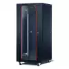 Formrack 19" Free standing rack 26U 600/600mm, height: 1386 mm, loading capacity: 600 kg, front tempered glass door, openable locking sides and back (does not include castor/feet group)