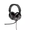 JBL QUANTUM 300 BLK Hybrid wired over-ear gaming headset with flip-up mic