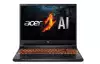 Лаптоп Acer Nitro 16, ANV16-41-R3NF, AMD Ryzen 5 8645HS, (4.30GHz up to 5.00GHz,16MB),16" WQXGA (1920x1600) IPS 165Hz, 1*16GB DDR5 (1 slot free), 512 GB PCIe NVMe SSD, GeForce RTX 3050 6GB GDDR6, Wifi 802.11AX, BT 5.3, No Os, Black
