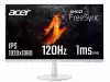 Монитор Acer SA243YG0wi, 23.8" FHD (1920x1080) IPS, ZeroFrame, 120Hz, 1ms (VRB), AdaptiveSync, 250nits, VGA, HDMI, VisionCare, Energy Class E, White, 2Y