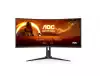 Монитор AOC CU34G2XP/BK, 34" Curved 1500R VA, WLED, 3440x1440@@180Hz, 1ms GtG, 1ms MPRT, 430 cd/m2, 4000:1, 80M:1 DCR, Tilt, Height Adjust, Swivel, 2xHDMI, 2xDP, USB hub