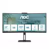 Монитор AOC CU34V5CW/BK, 34" Curved 1500R, VA, WLED, 3440x1440@@100Hz, 4ms GtG, 1ms MPRT, 300cd m/2, 3000:1, 20M:1 DCR, Adaptive Sync, FreeSync, Low Blue Light, 5Wx2, 2MP Webcam, Tilt, Height Adjust, Swivel, HDMI, DP, USB hub
