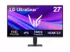 Монитор LG 27G411A-B, UltraGear 23.8" IPS, AG, 1ms MBR, 144Hz, 5ms GtG, 1500:1, 250cd/m2, Full HD 1920x1080, sRGB 99%, HDR10, NVIDIA G-SYNC, AMD FreeSync, HDMI, DisplayPort, LG Switch, Headphone Out, VRR, Reader mode Tilt, Black