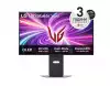 Монитор LG 32GS95UV-B, 31.5" 4K UHD OLED Dual-Mode, 0.03ms (GtG), UHD (3840x 2160), 4K 240Hz, FHD 480Hz, 1500000:1, 450 cd/m2, 1000:1, DCI-P3 98%, AMD FreeSync, NVIDIA G-Sync, DTS, Speacer 7Wx2, VRR, HDR 400, USB Down/Up-stream, HDMI, DisplayPort, Tilt, Height,