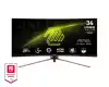 Монитор MSI MAG 345CQR, 34", VA, 180Hz, 1ms, UWQHD 3440x1440, 21:9, FreeSync Premium, HDR, Ai VISION, LBL, Night Vision, Console mode, VRR, CEC, 300 nits, 3000:1, 100M;1, DP (1.4a), 2x HDMI (2.0b), Headphone out, Adj.Stand 100mm, Swivel,Tilt, VESA