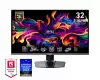 Монитор MSI MPG 321URX QD-OLED, 31.5", 240Hz, 0.03ms, UHD 3840x2160, Oled Care 2.0, Fanless Design w Graphene, ClearMR 13000, HDR True Black 400, AI VISION, 250 nits, 1500000:1, 100M;1, DP(1.4a), 2x HDMI(2.1), Type-C (DP alt. PD 90W), KVM, Adj.Stand 100mm, 9.6 k
