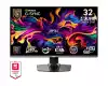 Монитор MSI MPG 322URX QD-OLED, 31.5", 0.03ms, 240Hz, Flat, 3840x2160 UHD, 16:9, G-Sync Compatible, HDR True Black 400, 450 nits, 99% DCI-P3, AG, 1.5M:1, 100M:1, DP(2.1a), 2xHDMI 2.1, 1xTypeC DP alt. w/PD (98W), USB HUB, Pivot, Heigh Adj., VESA, Black, 9.6kg