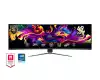 Монитор MSI MPG 491CQP QD-OLED, 49", 144Hz, 0.03ms, DQHD 5120x1440, 32:9, Oled Care 2.0, Fanless Design with Graphene, ClearMR 8000, HDR True Black 400, AI VISION, KVM, PBP, PIP, 250 nits, 1500000:1, DP (1.4a), 2x HDMI (2.1), Type-C (DP alt. PD 90W), USB HUB