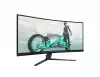 Монитор Philips Evnia 34M2C3500L, 34" Curved 1500R VA WLED, 3440x1440@@180Hz, 1ms GtG, 0.5ms MPRT, 300cd m/2, 3000:1, Mega Infinity DCR, Adaptive Sync, FlickerFree, Low Blue Light, Tilt, 2xHDMI, DP