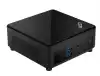 Настолен Компютър MSI CUBI 5 12M-005EU, i3-1215U (6C/8T, up to 4.40 GHz, 10 MB), 8GB DDR4 (3200MHz up to 64GB), 256GB SSD M.2 NVMe PCIe Gen4 x4, WiFi 6, BT, 2x RJ45, 4x USB 3.2 Gen 2 Type A, Thunderbolt 4, Black, 0.66 Liter, 0.55 kg, 2YR, VESA 100 and 75, Windows 11 Home