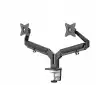 Neomounts Desk Mount ultra flat (clamp/grommet) for 2 Monitor Screens
