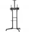 Neomounts Mobile Floor Stand incl. AV- and cam shelf (height adjustable: 128.5-145 cm)