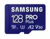 Samsung 128GB micro SD Card PRO Plus with Adapter, UHS-I, Read 180MB/s - Write 130MB/s