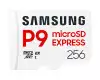 Samsung 256GB micro SD Card P9 Express UHS-I Read 65K IOPS, UHS-I 2K IOPS - Write 52K IOPS, UHS-I 2K IOPS Class 10 U3 V30 A1