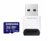 Samsung 256GB micro SD Card PRO Plus with USB Reader, UHS-I, Read 180MB/s - Write 130MB/s