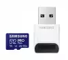 Samsung 512GB micro SD Card PRO Plus with USB Reader, UHS-I, Read 180MB/s - Write 130MB/s