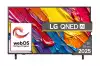Телевизор LG 50QNED82A3B, 50" 4K QNED HDR Smart TV, 3840x2160, DVB-T2/C/S2, Alpha 7 AI Processor, HDR10 / HLG, webOS 25 ThinQ, VRR / ALLM / HGiG, 4K Upscaling, WiFi 5, Voice Controll, Bluetooth 5.1, AirPlay 2, LAN, CI, HDMI, SPDIF, Google Cast, 2 pole Stand
