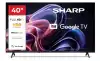 Телевизор Sharp 40HF2265E, 40" LED GOOGLE TV, FHD 1920 x 1080, Frameless, 1 000 000:1, DVB-T/T2/C/S/S2, Speaker 2x8W, Dolby Digital, HDR10, Google Assistant, Google Cast, 3xHDMI (ARC/CEC)I, 3.5mm Headphone jack / line-out, USB, Wi-Fi, Bluetooth, LAN, CI+, Mini Com