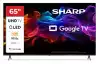 Телевизор Sharp 65HP5265E, 65" QLED Google TV, 4K Ultra HD 3840x2160 Frameless, 1 000 000:1, AQUOS, DVB-T/T2/C/S/S2, Active Motion 1000, HDR10, Dolby Atmos, Dolby Vision, Google Assistant, Google Cast, HDMI 2.1 with eARC, 3.5mm Headphone jack / line-out, USB, Wi