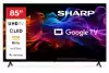 Телевизор Sharp 85HP5265E, 85" QLED Google TV, 4K Ultra HD  3840x2160 Frameless, 1 000 000:1, AQUOS, DVB-T/T2/C/S/S2, Active Motion 1000, HDR10, Dolby Atmos, Dolby Vision, Google Assistant, Google Cast, HDMI 2.1 with eARC, 3.5mm Headphone jack / line-out, HARMAN/K