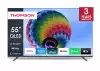 Телевизор Thomson 55" QLED Google TV; 3840 x 2160 (4K UHD), QLED, 60 Hz, DVB-T/T2/C/S/S2, HDR10, Wi-Fi, Bluetooth, LAN, HDMI 2 (2.0) + 2 (2.1), USB 2 (2.0) + 1 (3.0), Side Feet, Dark gray