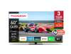 Телевизор Thomson Smart QLED Pro TV 50"; Google TV; 3840 x 2160 (4K UHD), DLED, 144 Hz, DVB-T/T2/C/S/S2, HDR10, Wi-Fi, Bluetooth, LAN, HDMI 4 (2.1), USB 2 (2.0) + 1 (3.0), Central Swivel Stand, Black