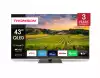 Телевизор Thomson Smart QLED TV 43"; Google TV; 3840 x 2160 (4K UHD), 4000:1, QLED, 60 Hz, DVB-T/T2/C/S/S2, HDR10, Hotel mode, Wi-Fi, Bluetooth, LAN, HDMI 2 (2.0) + 2 (2.1), USB 2 (2.0) + 1 (3.0), Central Swivel Stand, Dark gray