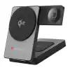 Verbatim Foldable 3-in-1 Qi2 Magnetic Wireless Power Bank 5000 mAh Grey
