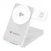 Verbatim Foldable 3-in-1 Qi2 Magnetic Wireless Power Bank 10000 mAh White