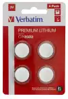 Verbatim LITHIUM BATTERY CR2032 3V 4 PACK